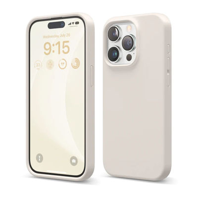 Picture of Elago iPhone15Pro 6.1inch MagSafe Silicone-Stone