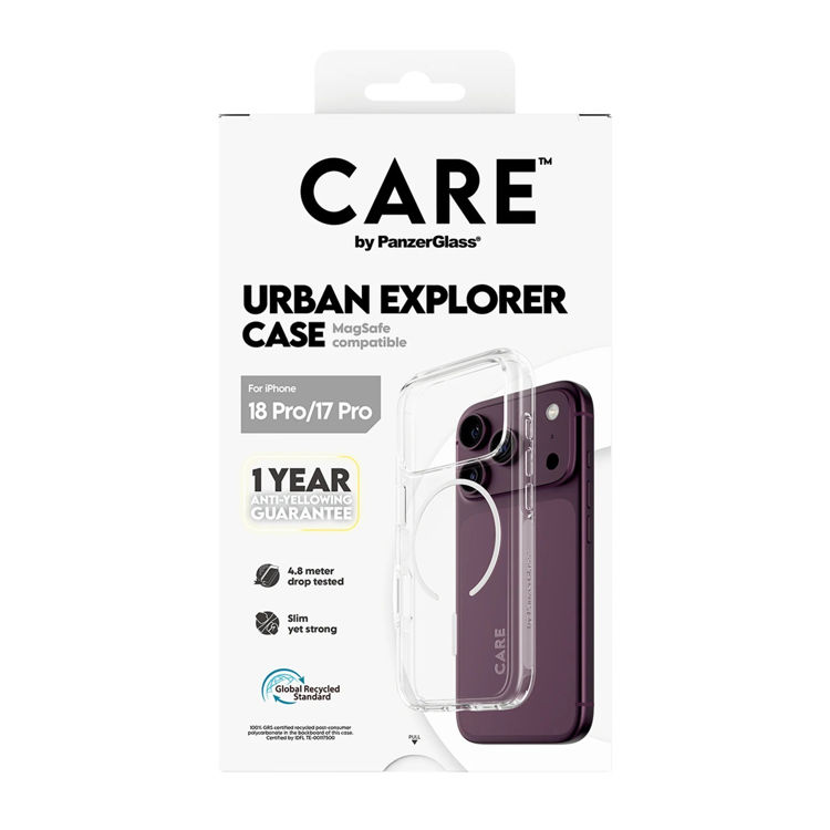 Picture of CARE Flagship Case Transparent Urban Explorer w. White Magsafe Apple iPhone 18 Pro Max