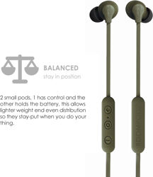 Picture of Boompods Sportline Wireless Earbuds - Bluetooth Earphones - ARMY GREEN