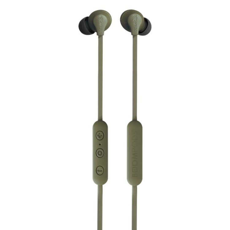 صورة Boompods Sportline Wireless Earbuds - Bluetooth Earphones - ARMY GREEN