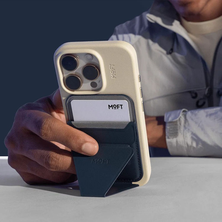 Picture of MOFT Snap-On iPhone Stand & Wallet - Navy Blue(MOVAS)_MS007MA-1-ME-NVBU