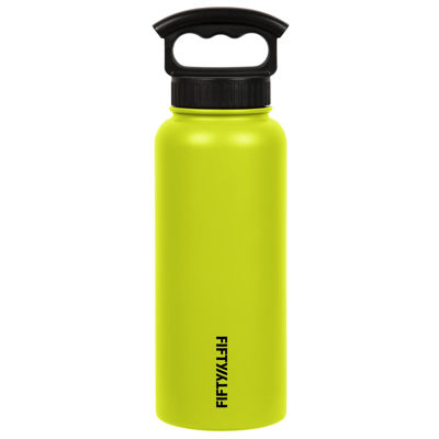 Picture of Fifty Fifty Vacuum Insulated Bottle 3 Finger Lid 1L (Lime Green)