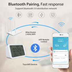 Picture of Porodo WiFi Smart Clock - Ambience Sensor