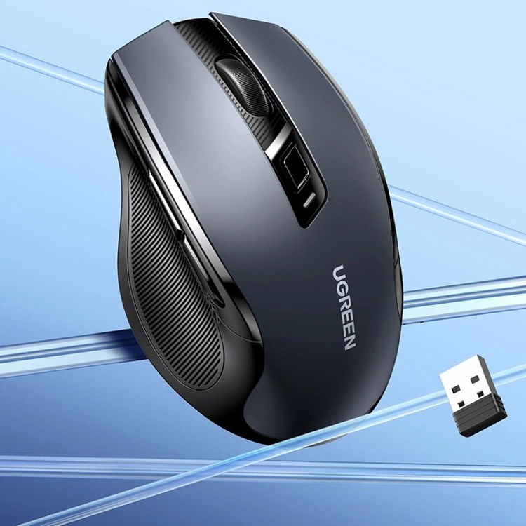 Picture of Ugreen MU006 Wireless USB 2.4GHz 4000 DPI Optical Mouse - Black