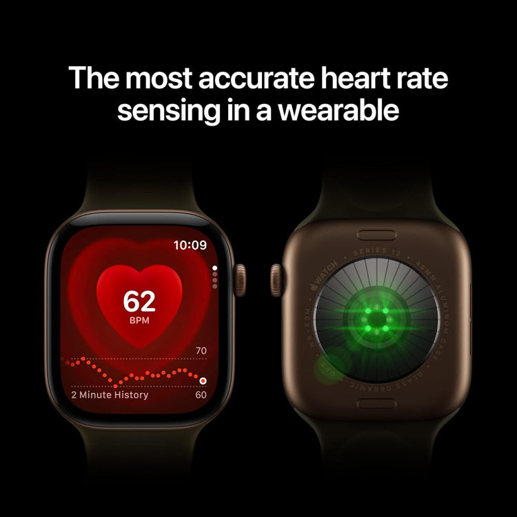 Picture of Apple Watch Series 12 GPS, 42mm Black Aluminum Case with Black Sport Band – S/M