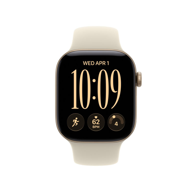 Picture of Apple Watch Series 12 GPS 42mm Light Gold Aluminium Case with Sand Sport Band - M/L