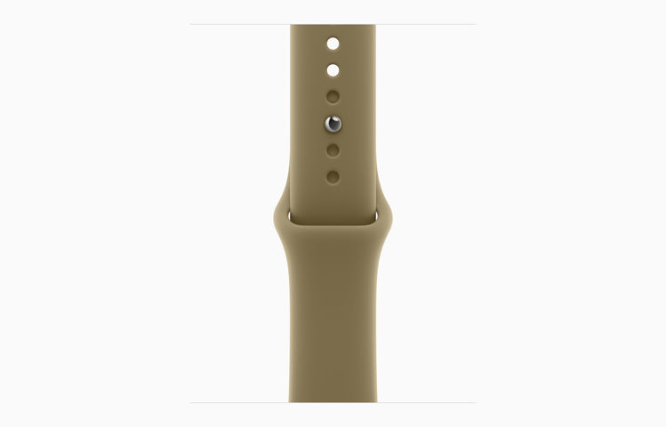 Picture of Apple Watch Series 12 GPS 42 mm Dark Bronze Aluminum Case with Olive Sport Band - S/M