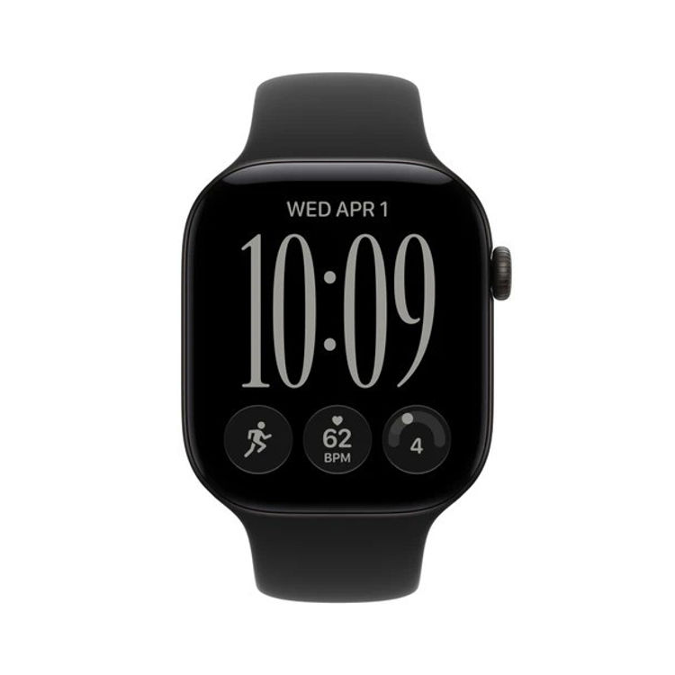 Picture of Apple Watch Series 12 GPS + Cellular 46mm Black Aluminium Case with Black Sport Band - S/M