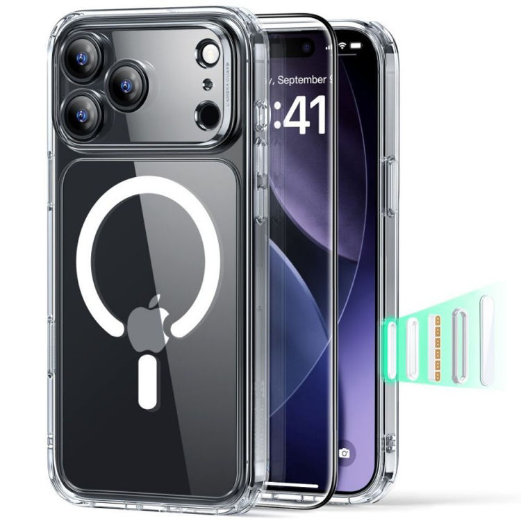 Picture of ESR Classic Hybrid MagSafe + Tempered Glass Set for iPhone 17 Pro Max - Clear