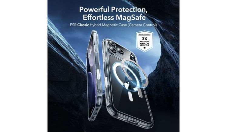 Picture of ESR Classic Hybrid MagSafe + Tempered Glass Set for iPhone 17 Pro Max - Clear