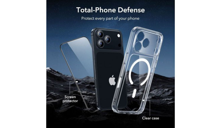 Picture of ESR Classic Hybrid MagSafe + Tempered Glass Set for iPhone 17 Pro Max - Clear