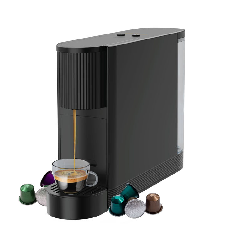 Picture of  Lepresso 20 Bar Coffee Machine with 500ml Water Capacity and Cupsule Storage - Black