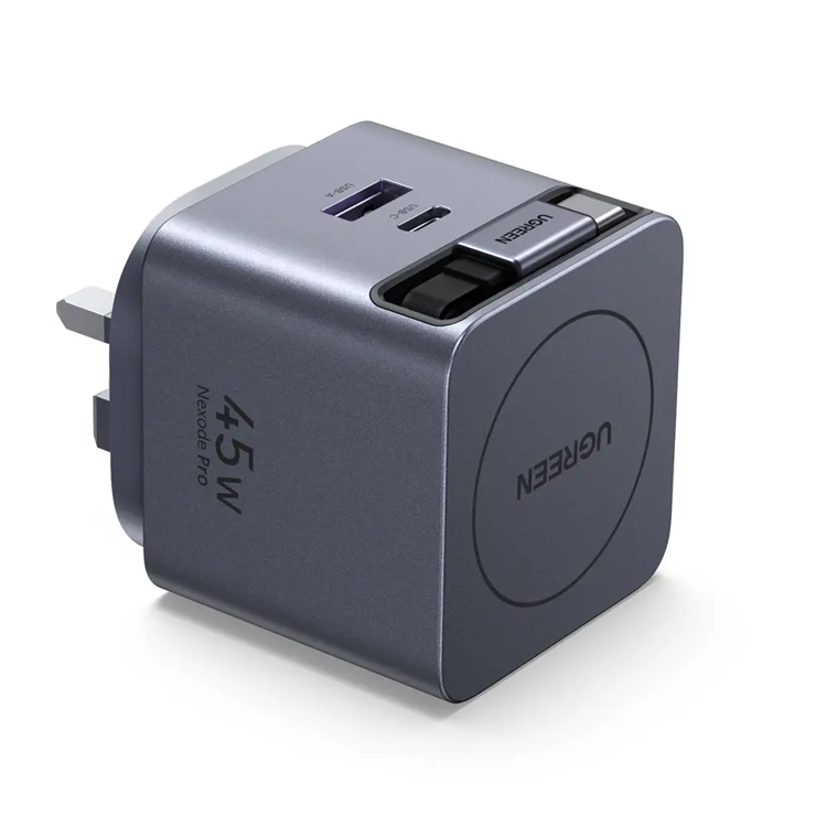 Picture of UGREEN Nexode Pro 45W Charger with Retractable USB-C Cable