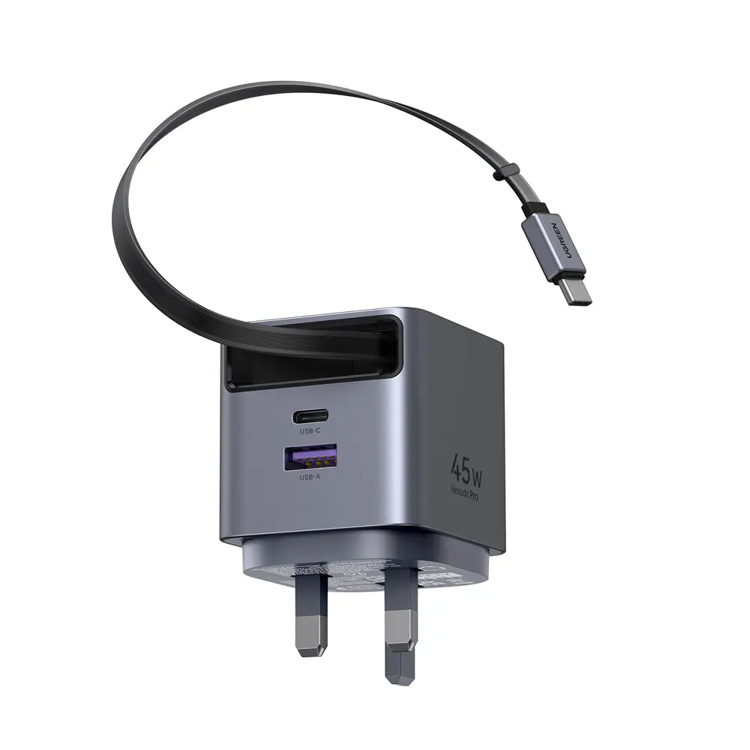 Picture of UGREEN Nexode Pro 45W Charger with Retractable USB-C Cable