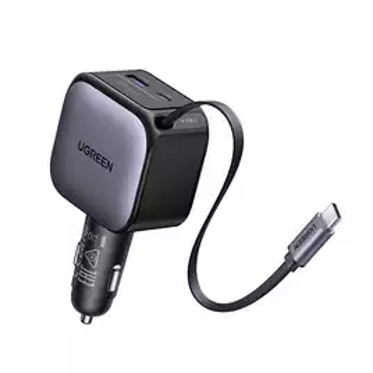 Picture of UGREEN 90W Car Charger with 60W Retractable USB-C Cable