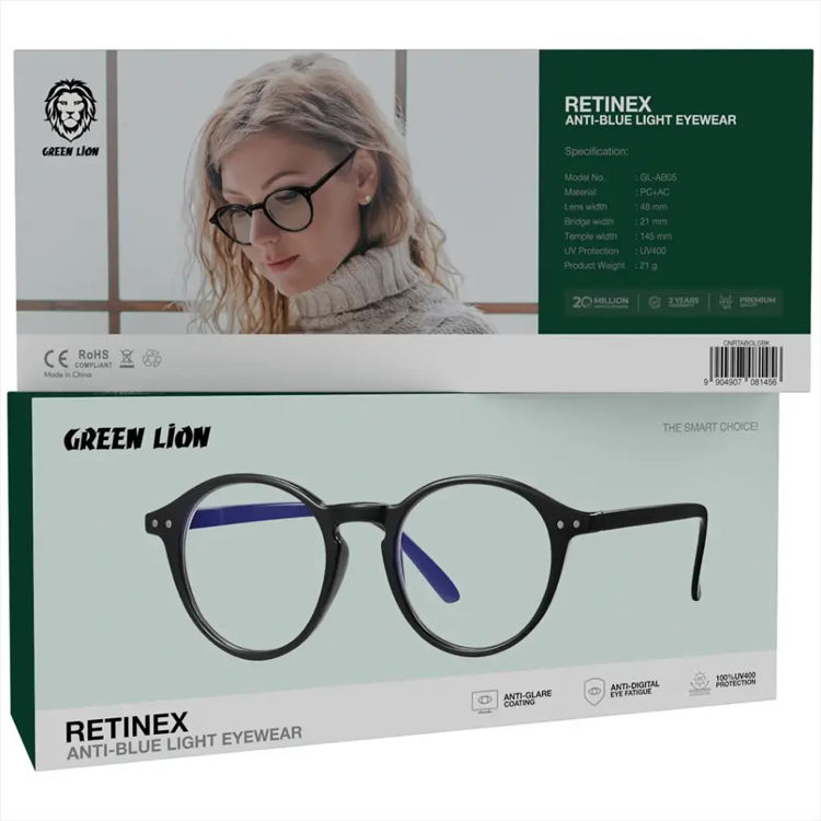 Picture of  Green Lion RETINEX Anti-Blue Light Eyewear - Black 