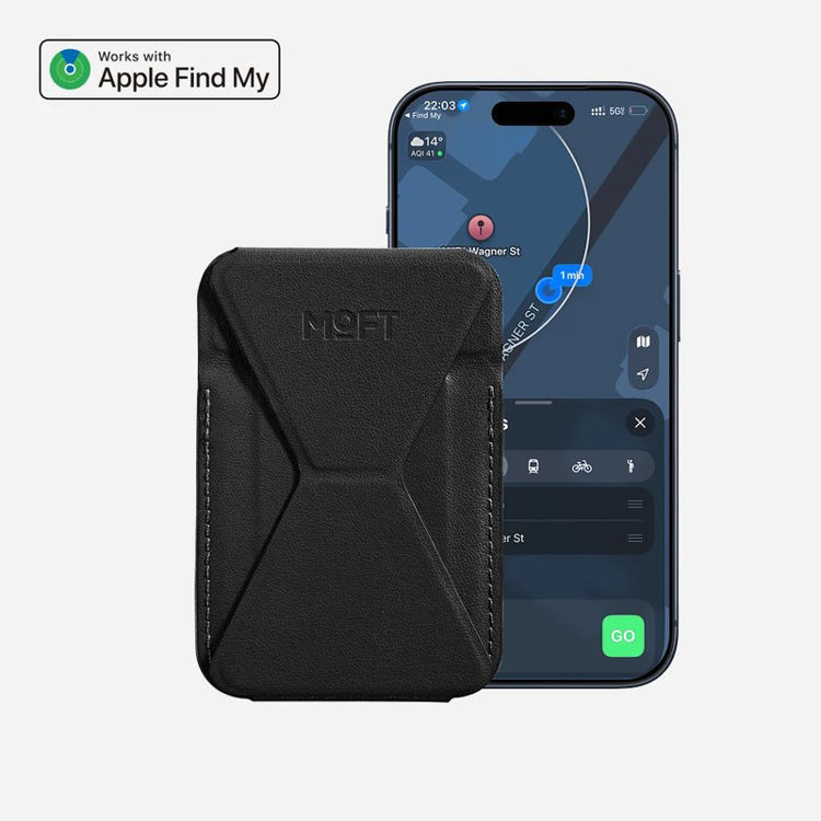 Picture of MOFT Snap-On iPhone Stand & Wallet - Jet Black(MOVAS)_MS007MA-1-ME-JTBK