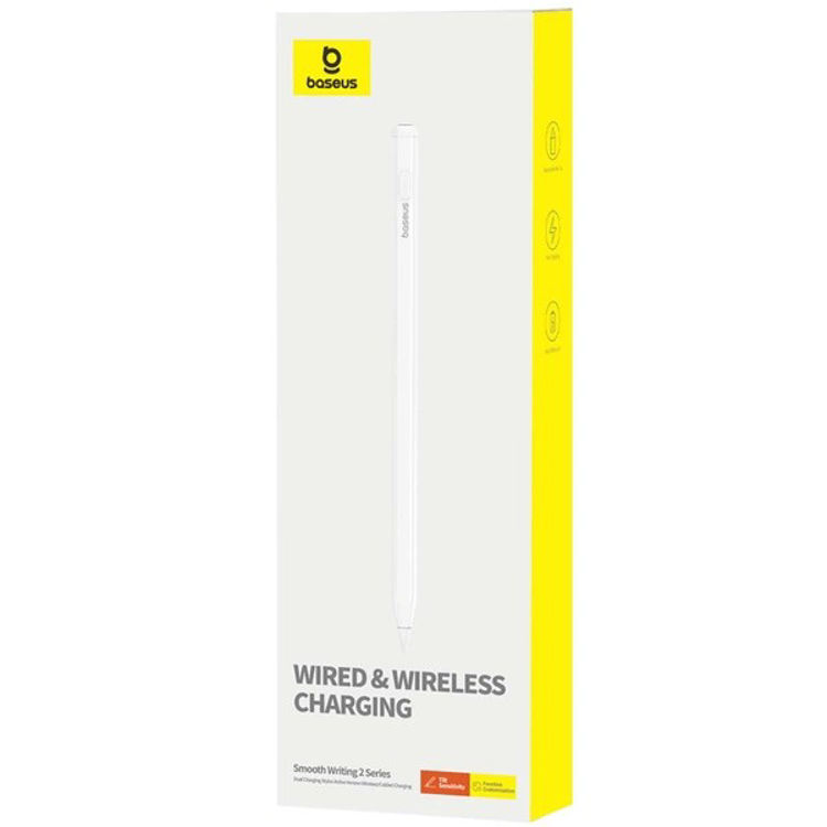 Picture of Baseus Smooth Writing 2 Overseas Edition stylus with active tip for iPad with replaceable tip - white