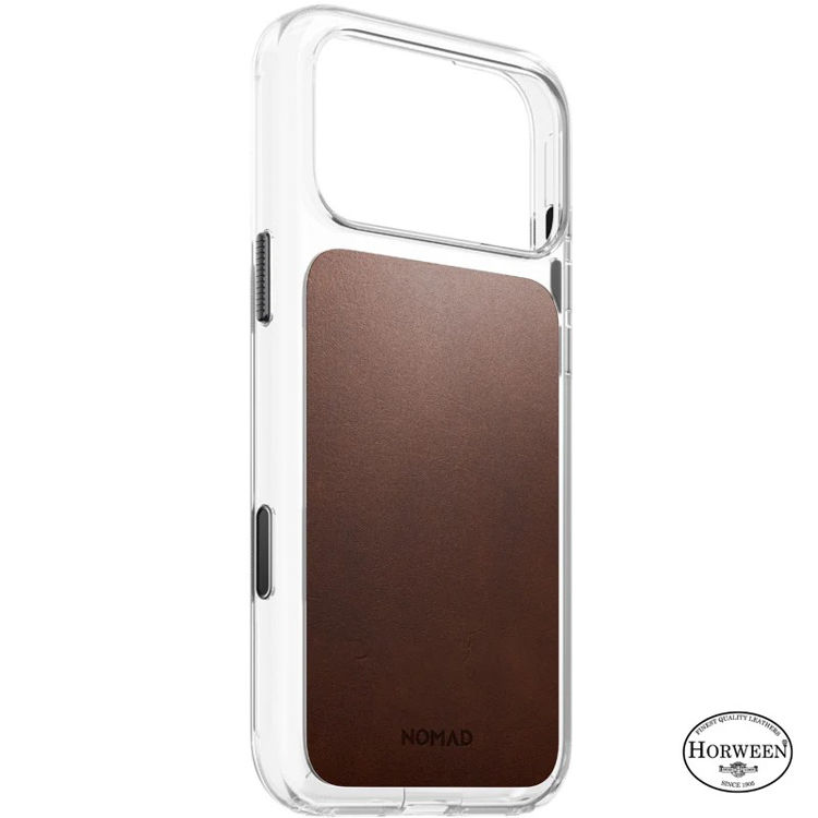 Picture of Nomad Clear Leather iPhone 18 Pro Max Rustic Brown_NM017750858