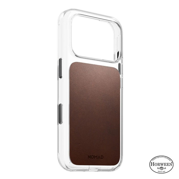Picture of Nomad Clear Leather iPhone 18 Pro Rustic Horween_NM017774858