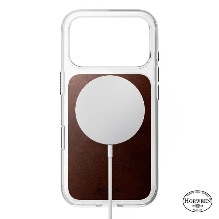 Picture of Nomad Clear Leather iPhone 18 Pro Rustic Horween_NM017774858