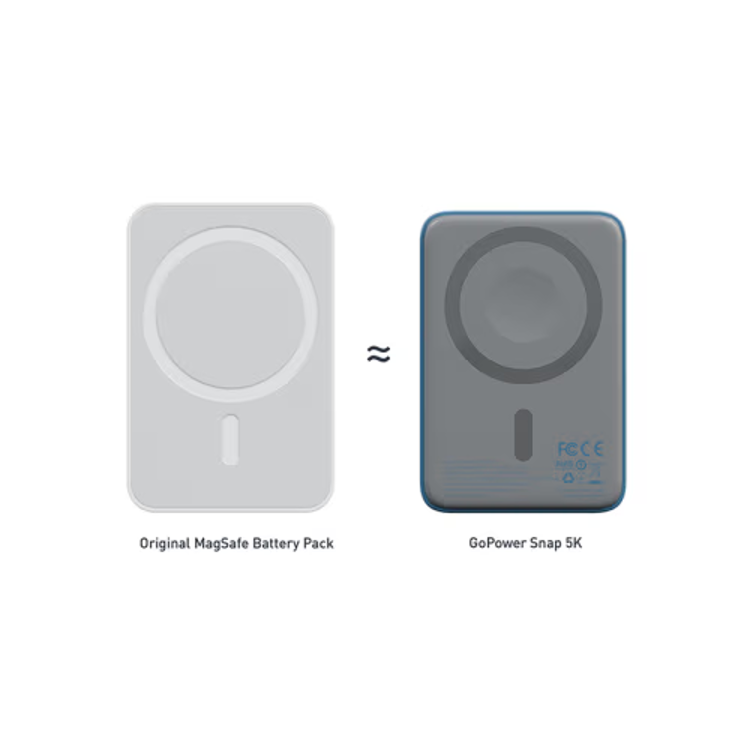 Picture of Energea Power Bank Bazic Gopower Snap Watch Charger 5000mAh Blue