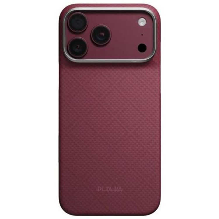 Picture of Pitaka Burgundy (Argyle)-03 
Edge Case For iPhone 18 Pro