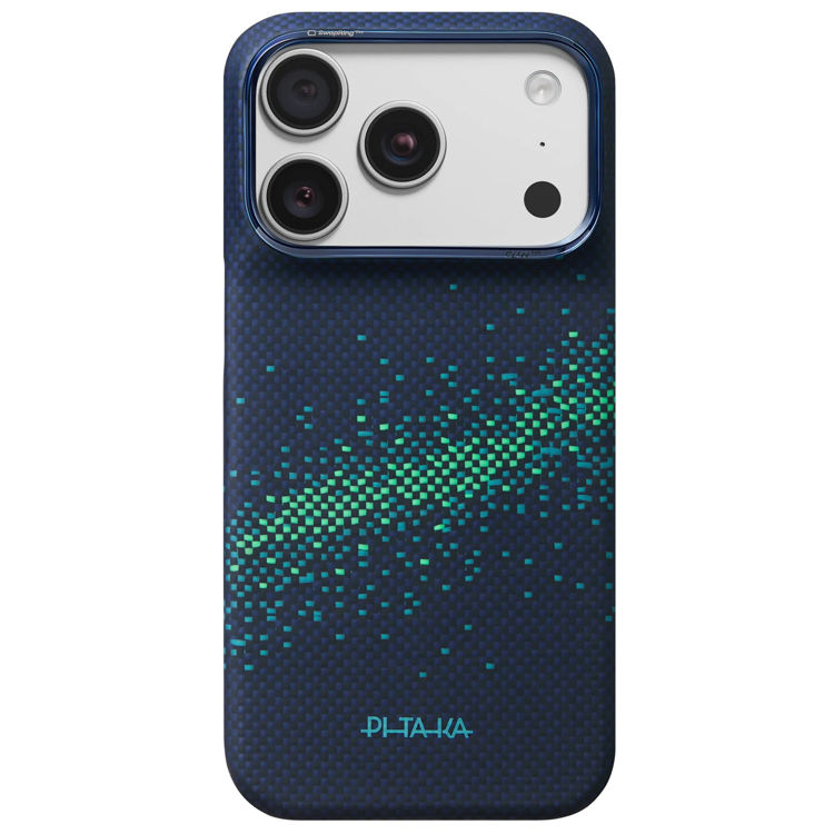 Picture of Pitaka Milky Way Galaxy Nearfield Blue Edge Case For iPhone 18 Pro