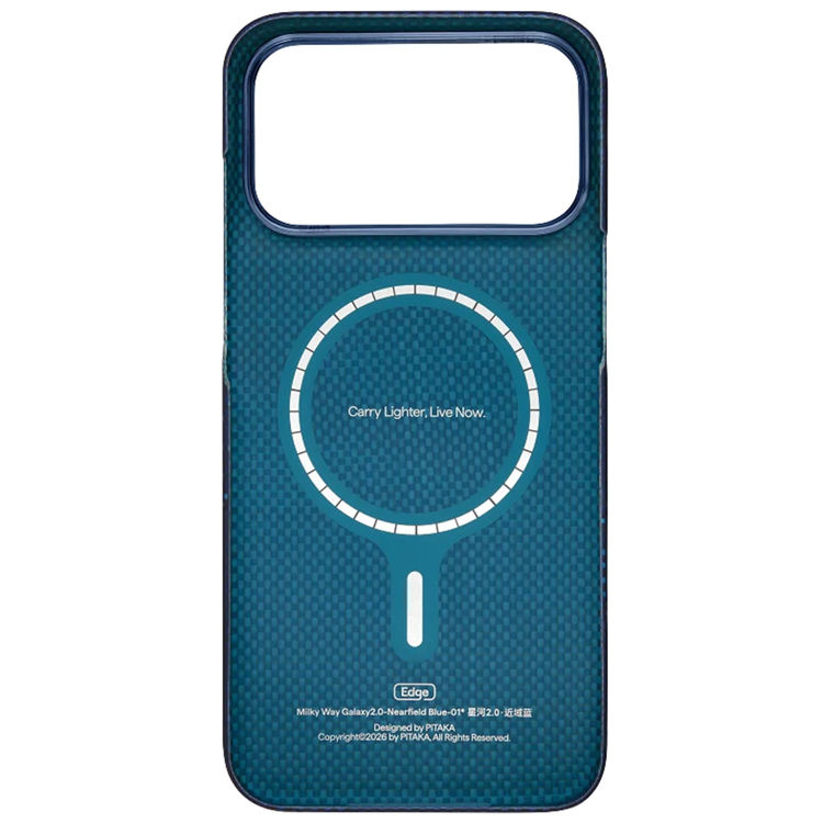Picture of Pitaka Milky Way Galaxy Nearfield Blue Edge Case For iPhone 18 Pro