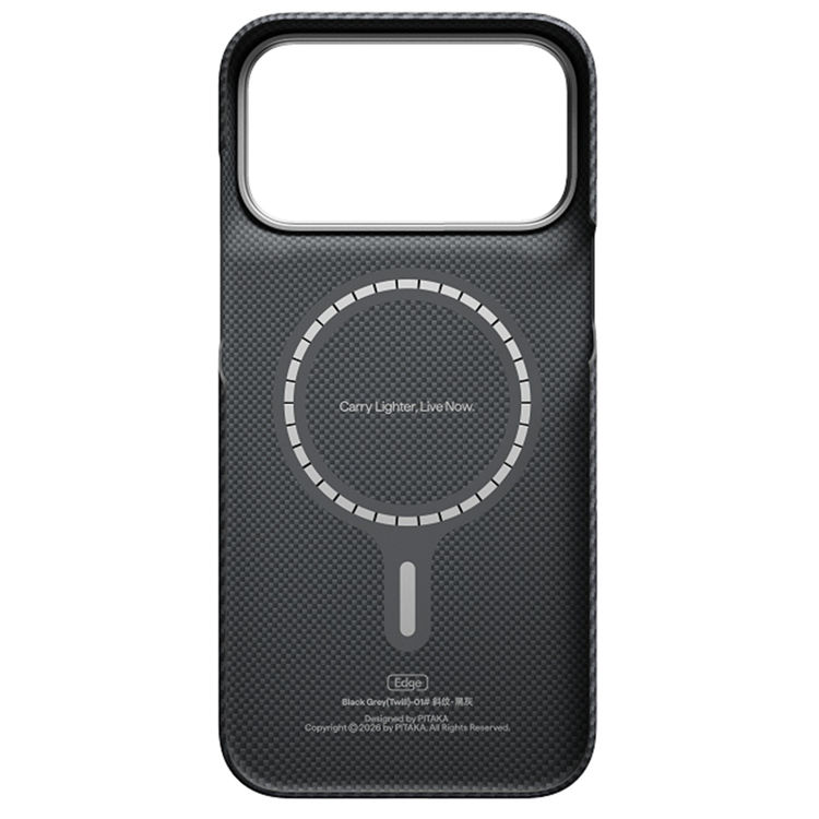 Picture of Pitaka Classic-Black Grey(Twill) Edge Case for iPhone 18 Pro