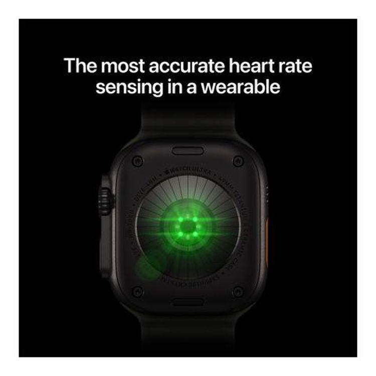 Picture of Apple Watch Ultra 4 GPS + Cellular, 49mm Black Titanium Case with Translucent Black Ocean Band