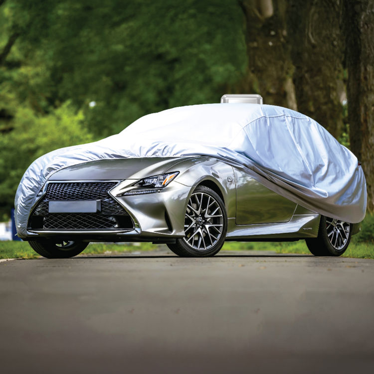 Picture of Green Lion Solar Auto Car Cover Universal - Grey