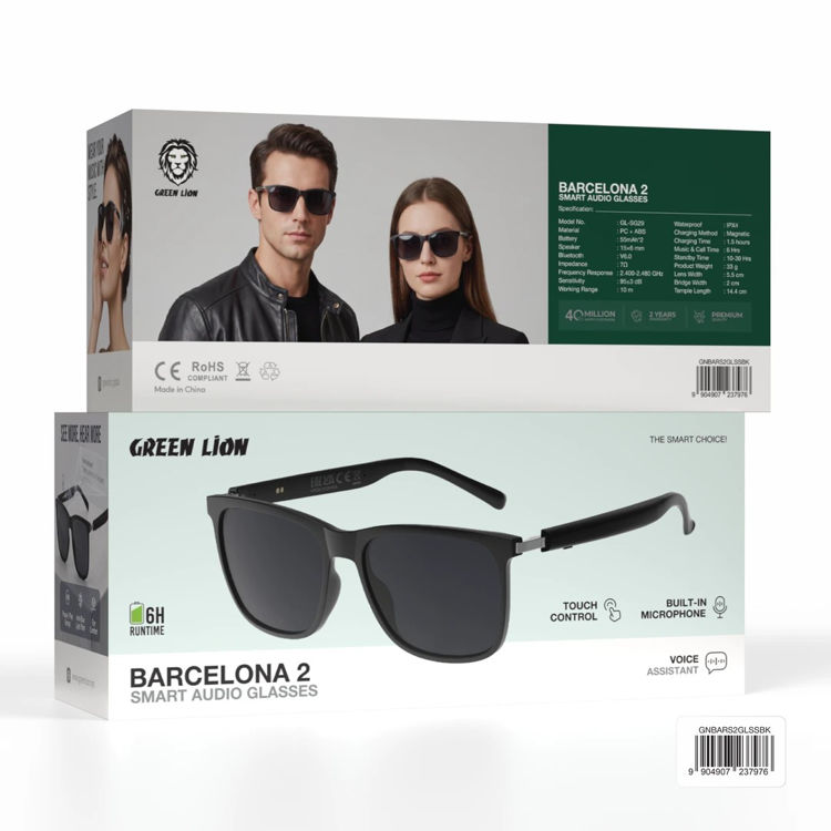 Picture of Green Lion BARCELONA 2 Smart Audio Glasses - Black