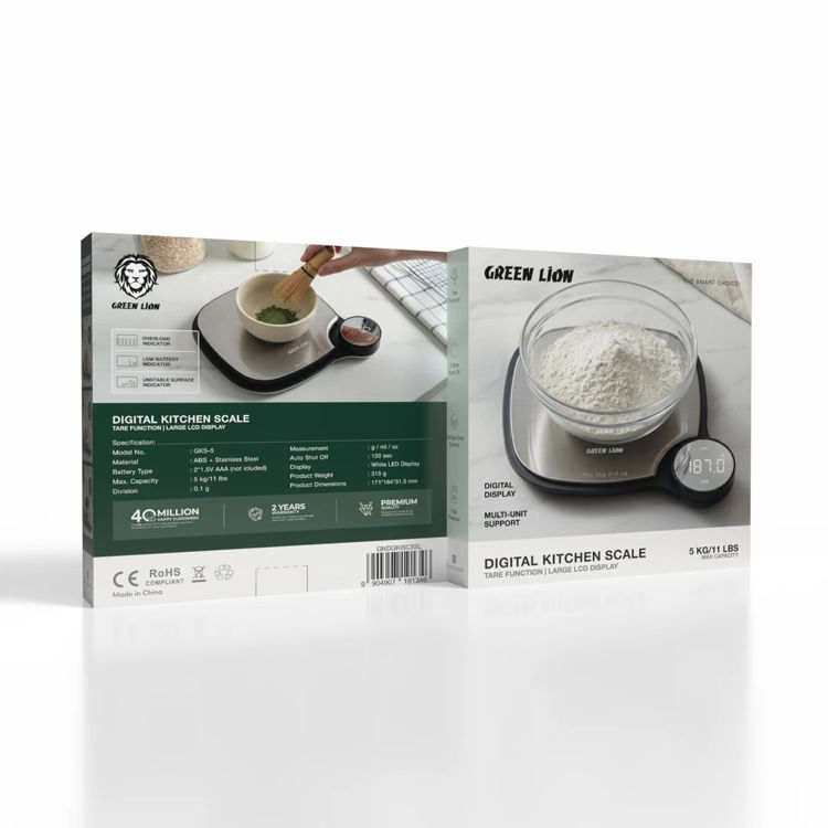 Picture of Green Lion DIGITAL KITCHEN SCALE  - Silver