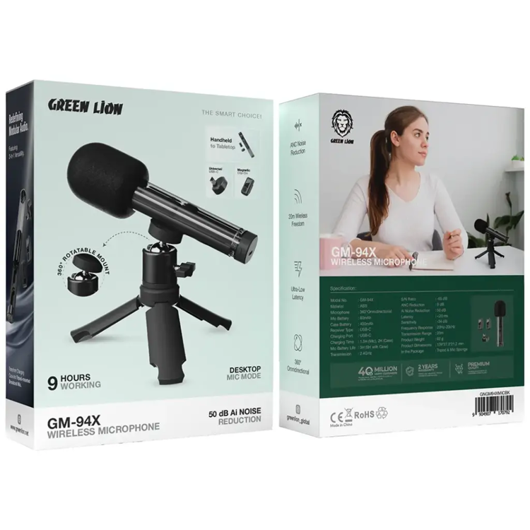 Picture of Green Lion GM-94X Wireless Microphone - Black