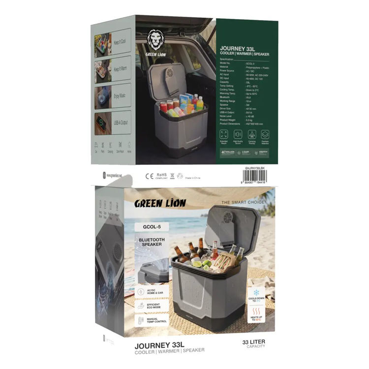 Picture of Green Lion Journey 33L Cooler Warmer Speaker - Black