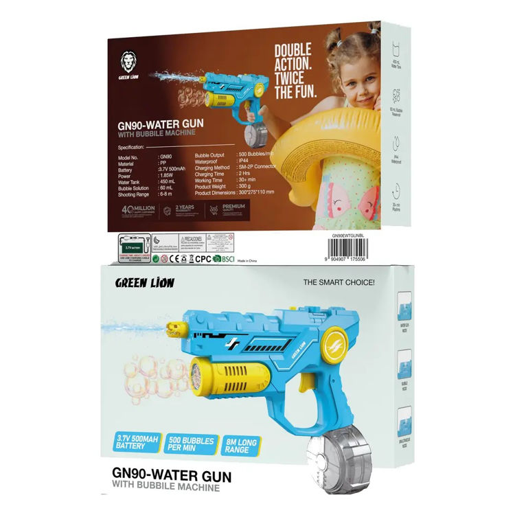 Picture of Green Lion GN90 - Gun With Bubble - Pink