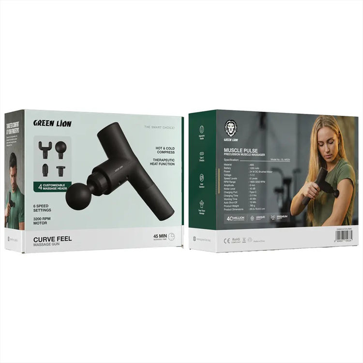 Picture of Green Lion CURVE FEEL Massage Gun - Black