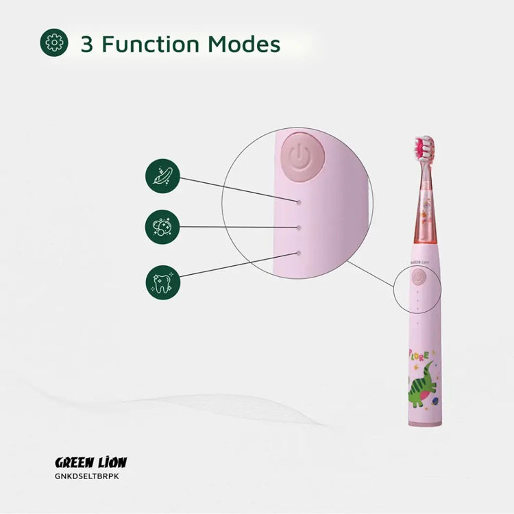 Picture of Green Lion Kids Electric Toothbrush - Pink