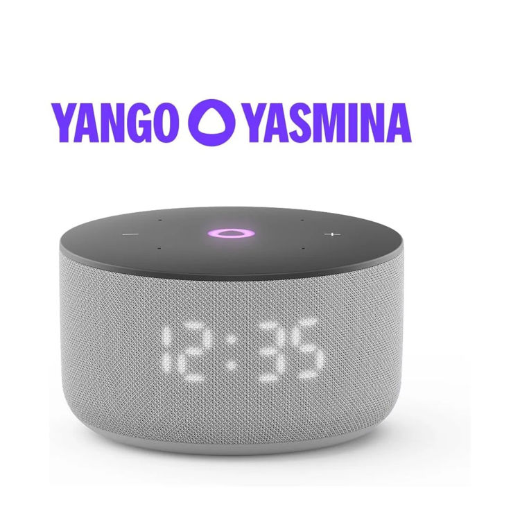 Picture of Yasmina Mini AI Smart Speaker | Arabic & English Voice Assistant – Dark Grey