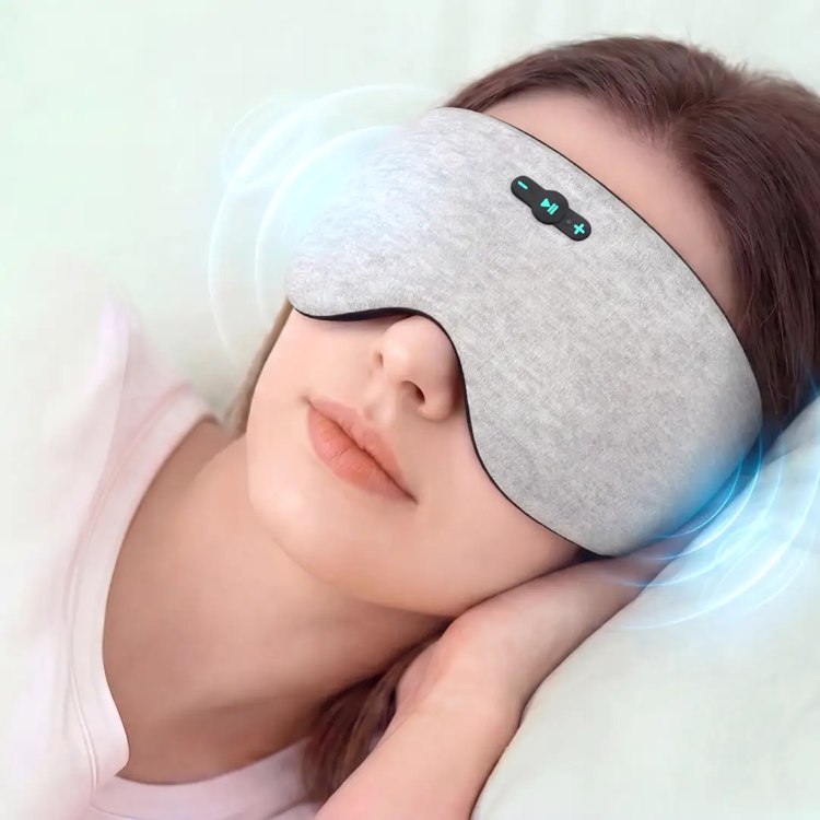 Picture of Green Lion WIRELESS AUDIO SLEEP MASK Ultra-Comfort Meditation - Grey
