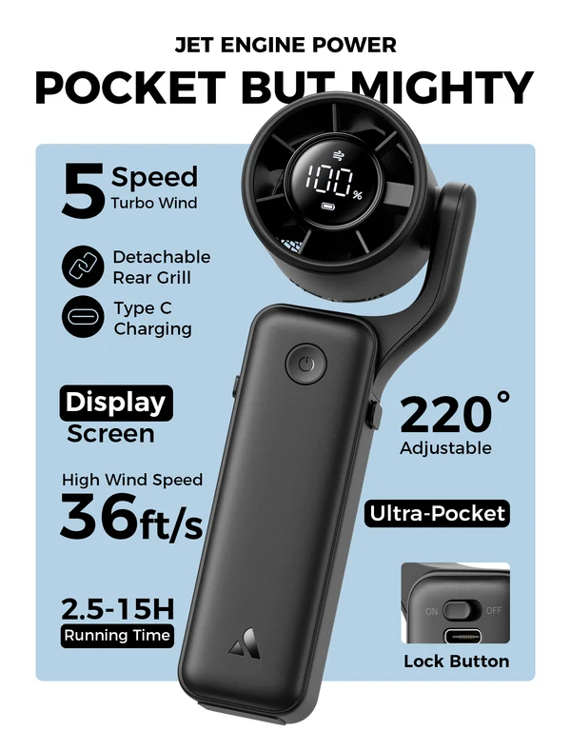 Picture of Aecooly AirGimbal Capylulu PortableHandheldFan YLW_PF04-YLW
