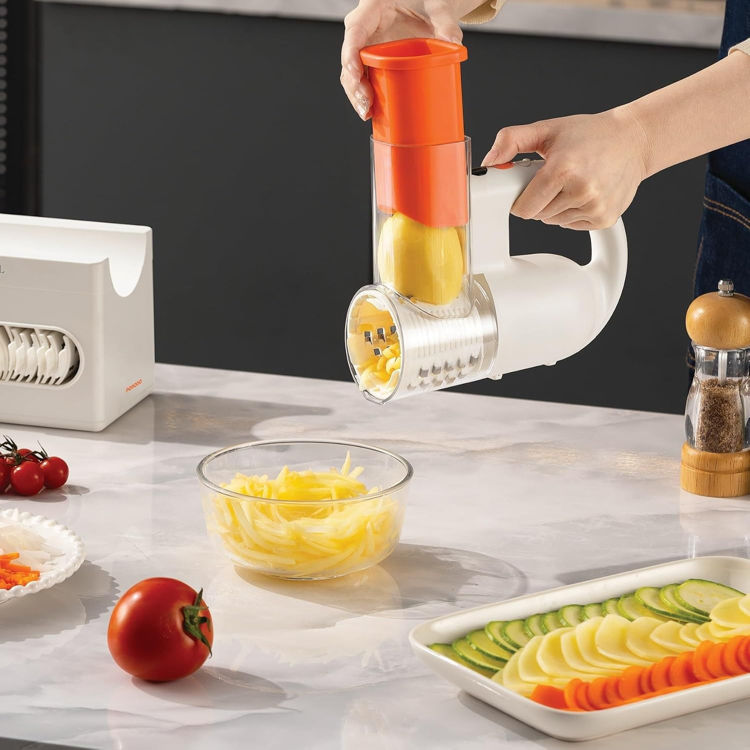 Picture of Porodo Lifestyle Fresko 1300mah Salad Maker with 4 Blades- White