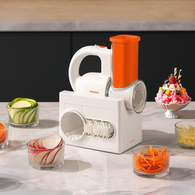 Picture of Porodo Lifestyle Fresko 1300mah Salad Maker with 4 Blades- White