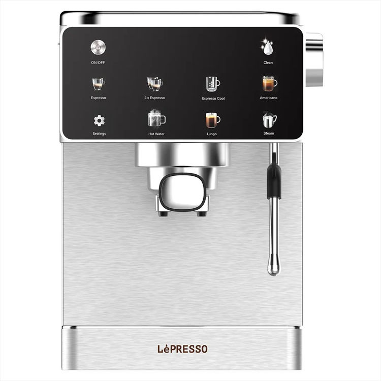 Picture of LEPRESSO Macchina di Lusso Espresso Coffee Machine with Milk Steam - SL