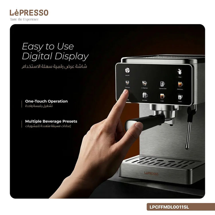 Picture of LEPRESSO Macchina di Lusso Espresso Coffee Machine with Milk Steam - SL