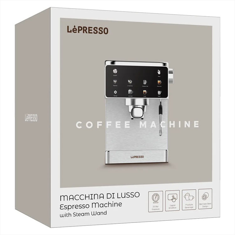 Picture of LEPRESSO Macchina di Lusso Espresso Coffee Machine with Milk Steam - SL
