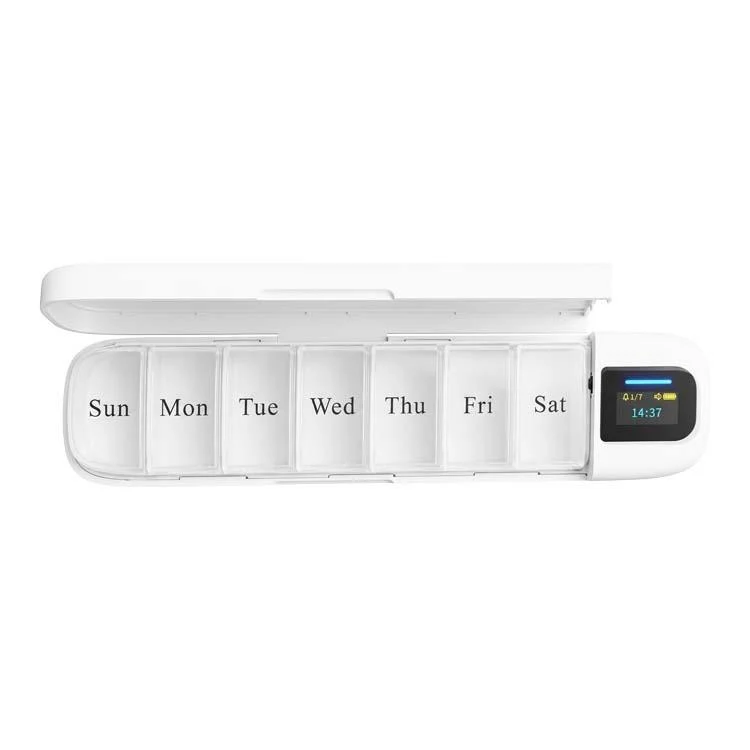Picture of Liveon Portable Smart Pill Organizer TFT display with App and Alert - White  