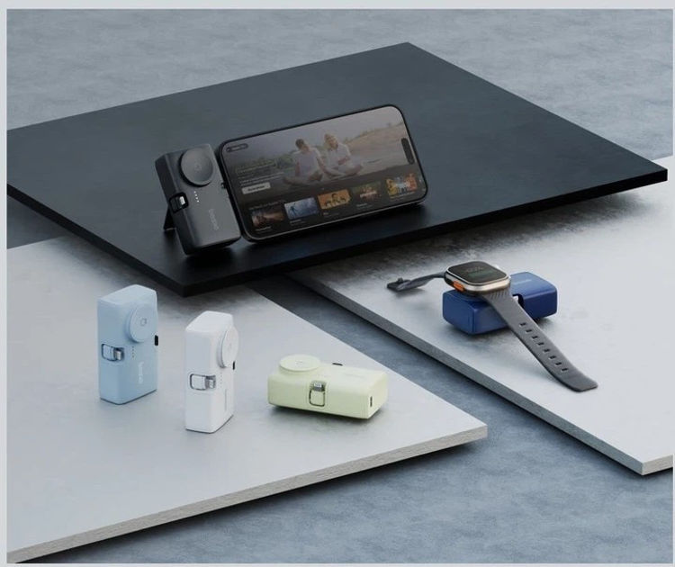 Picture of Bazic 3in1 Koda 5000mAh PD20W PowerBank USB-C/Lightning black