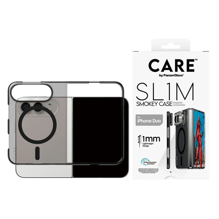 Picture of Panzer Glass CARE Fashion Case SLIM PC case With Magsafe  Smokey Black Apple iPhone Duo